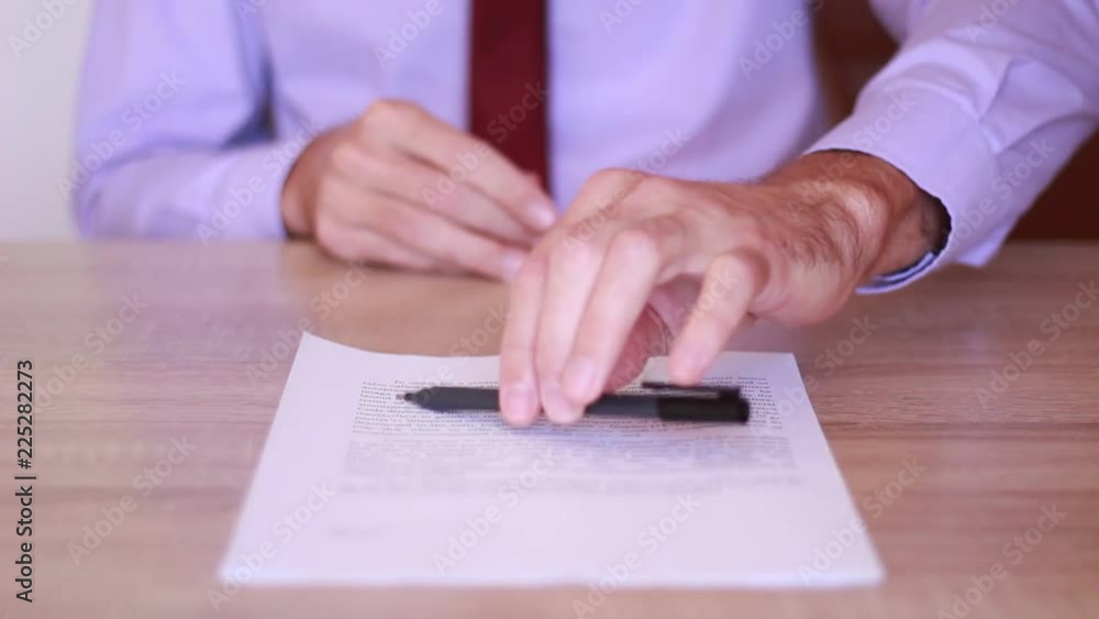 Businessman offering to sign contract Businessman offering to sign contract