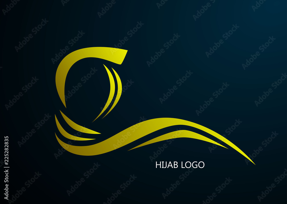 Φωτογραφία hijab or scarf muslimah or great women with multi talents women logo