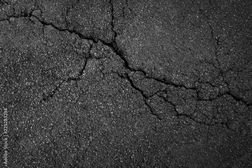 Fototapeta premium Crack asphalt texture background
