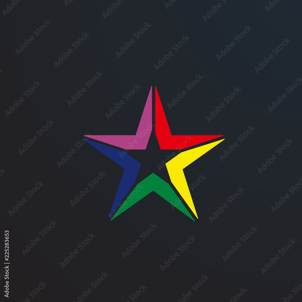 Fototapeta premium star logo icon