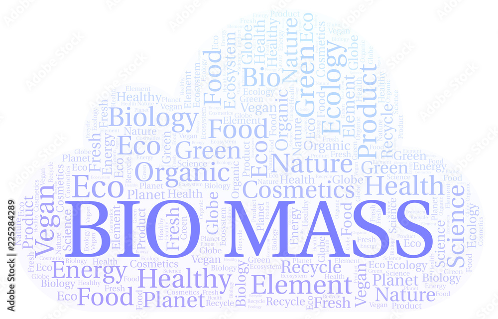 Obraz premium Bio Mass word cloud.