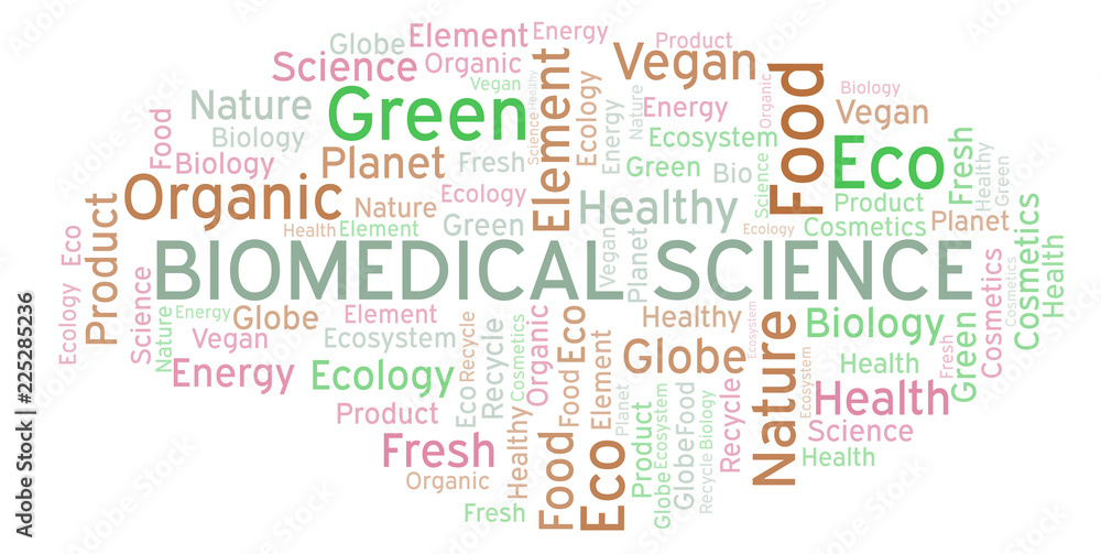 Obraz premium Biomedical Science word cloud.