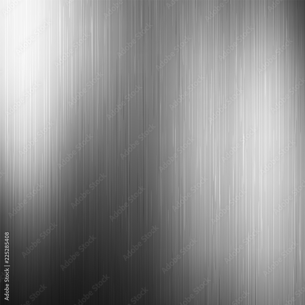 Obraz premium Polished steel texture. Metal background. Vector illustration