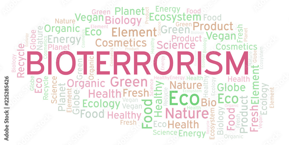Fototapeta premium Bioterrorism word cloud.