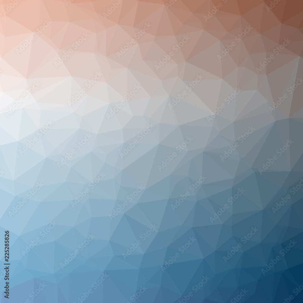 Fototapeta premium Illustration of beautiful blue low poly background.
