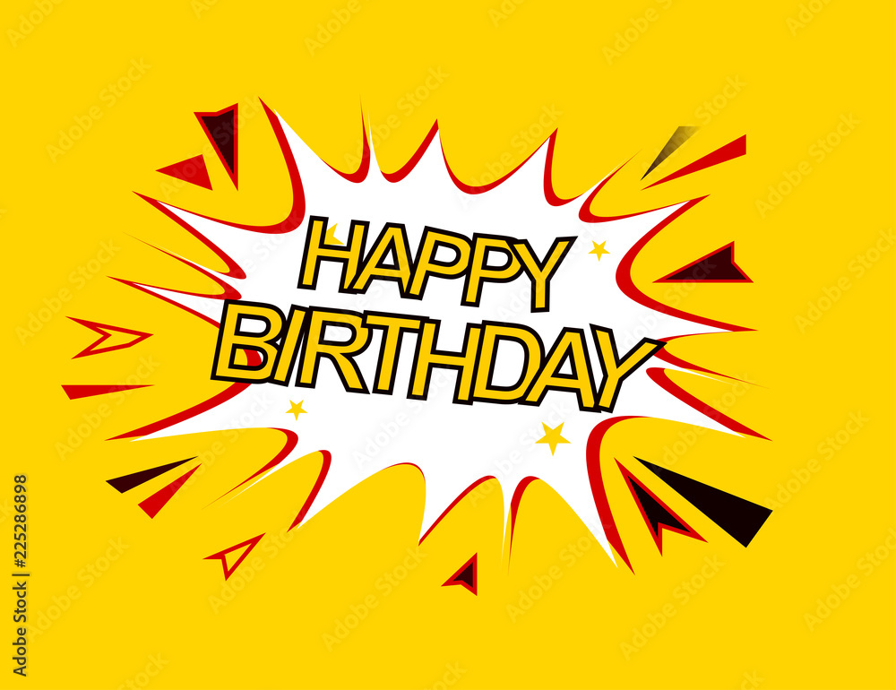 happy birthday pop art happy birthday pop art