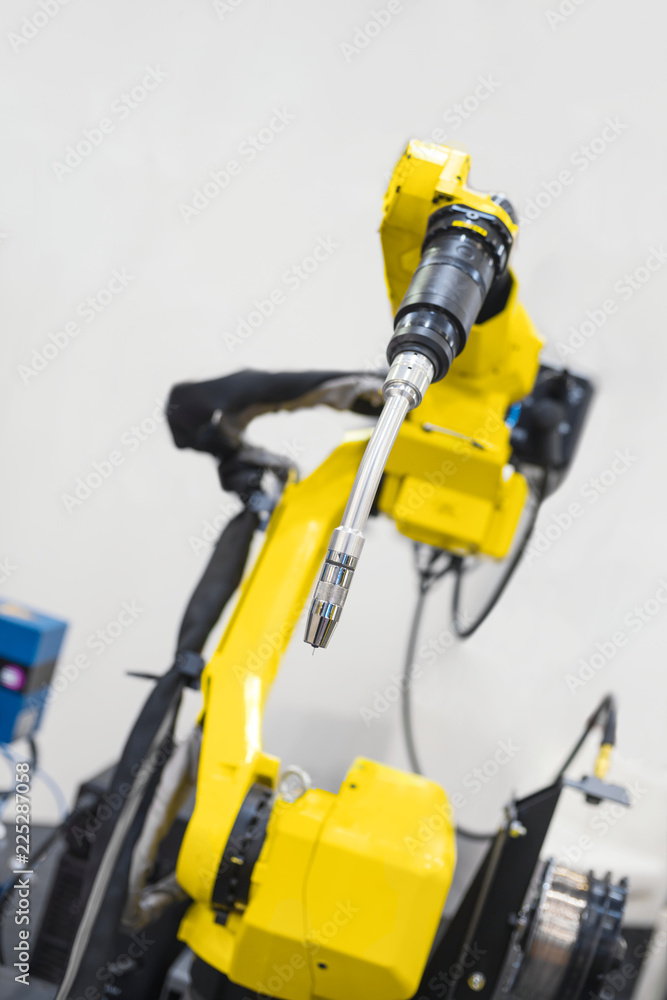 Modern robot arm closeup photo Modern robot arm closeup photo