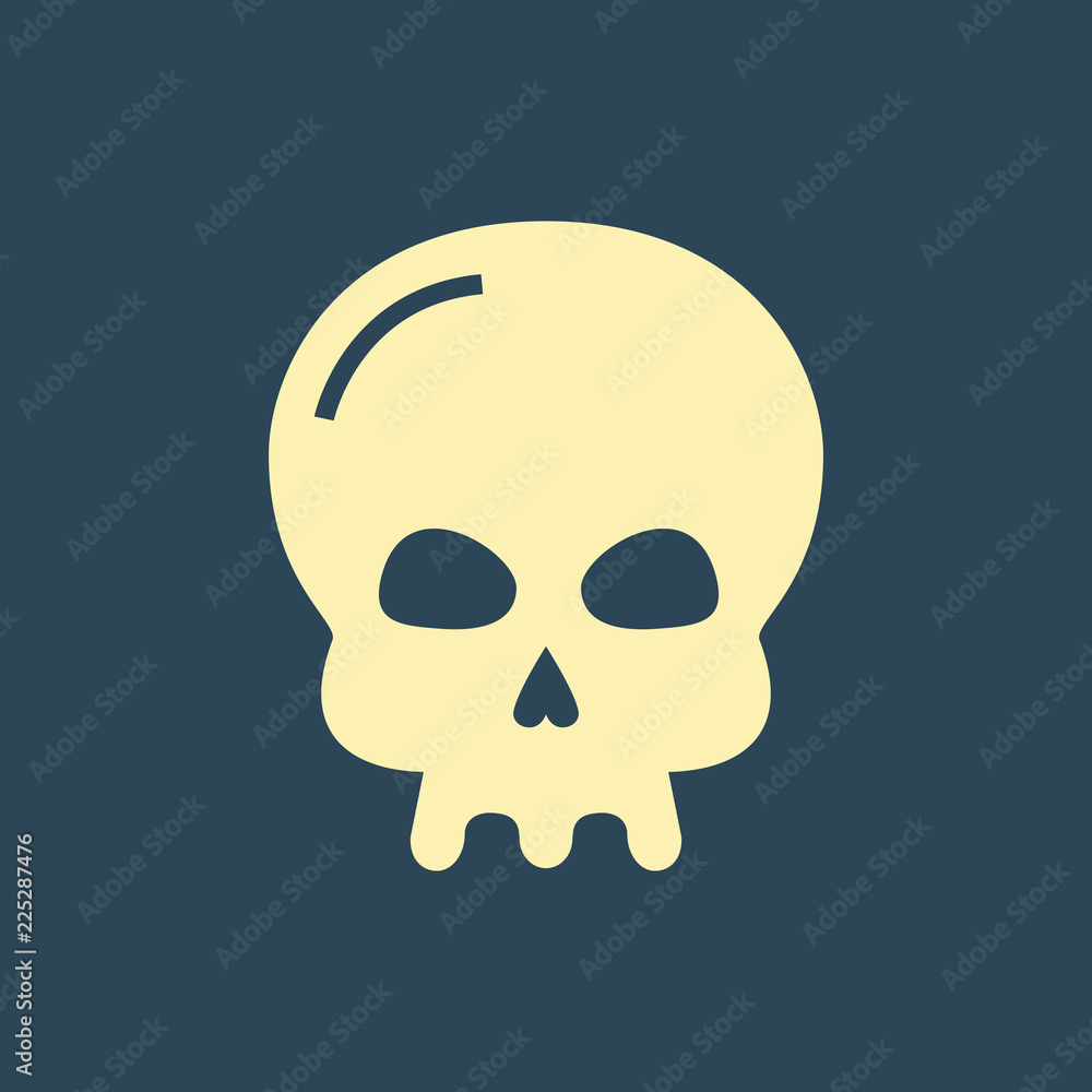 Silhouette icon skull Silhouette icon skull