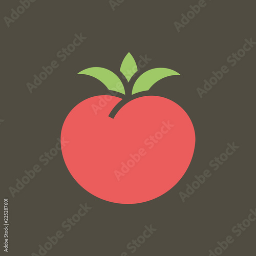 Silhouette icon tomato