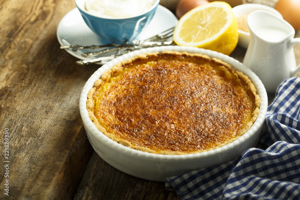 Homemade lemon tart Homemade lemon tart