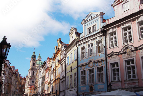 View to the street in the old center of Prague - the capital and largest city of the Czech Republic