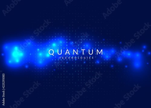 Deep learning background. Technology for big data, visualization, artificial intelligence and quantum computing. Design template for innovation concept. Vector deep learning backdrop.