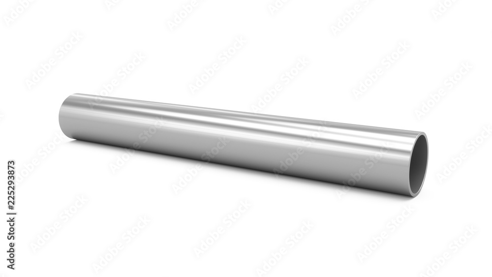 3D Rendering Metal Pipe isolated on white 3D Rendering Metal Pipe isolated on white
