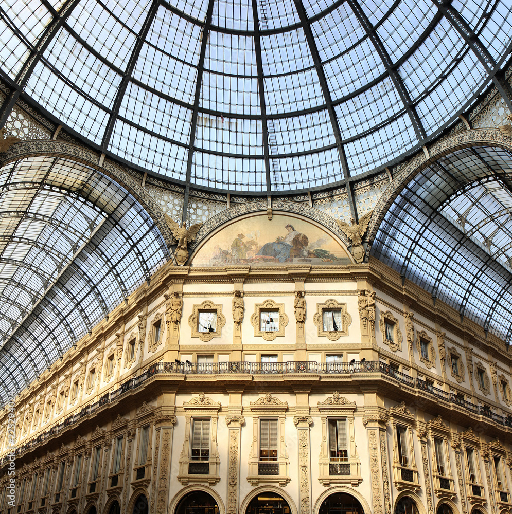 The interior of the Galleria Vittorio Emanuele II