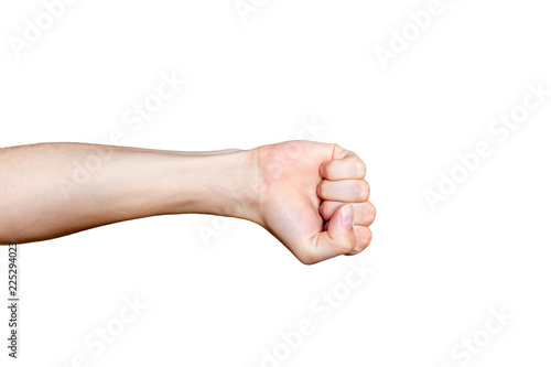 Wallpaper Mural Male hand gesture and sign collection isolated over white background Torontodigital.ca