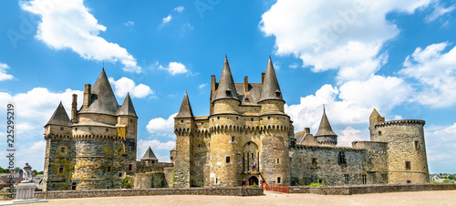 Photo The Chateau de Vitre, a medieval castle in Brittany, France