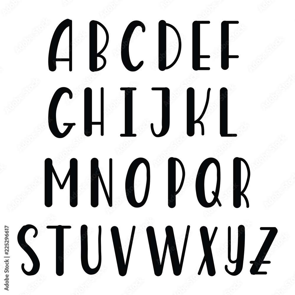 Lettering Typography for Designs: Logo, for Poster, Invitation, etc. Vector illustration.