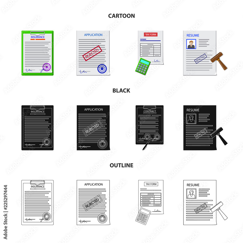 Isolated object of form and document symbol. Collection of form and mark vector icon for stock. Isolated object of form and document symbol. Collection of form and mark vector icon for stock.