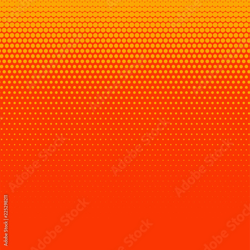 bright orange halftone background design