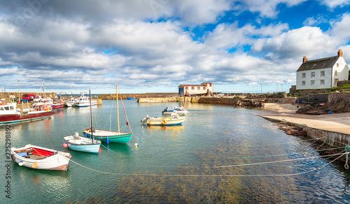 St Abbs Harbour in Scotland photo