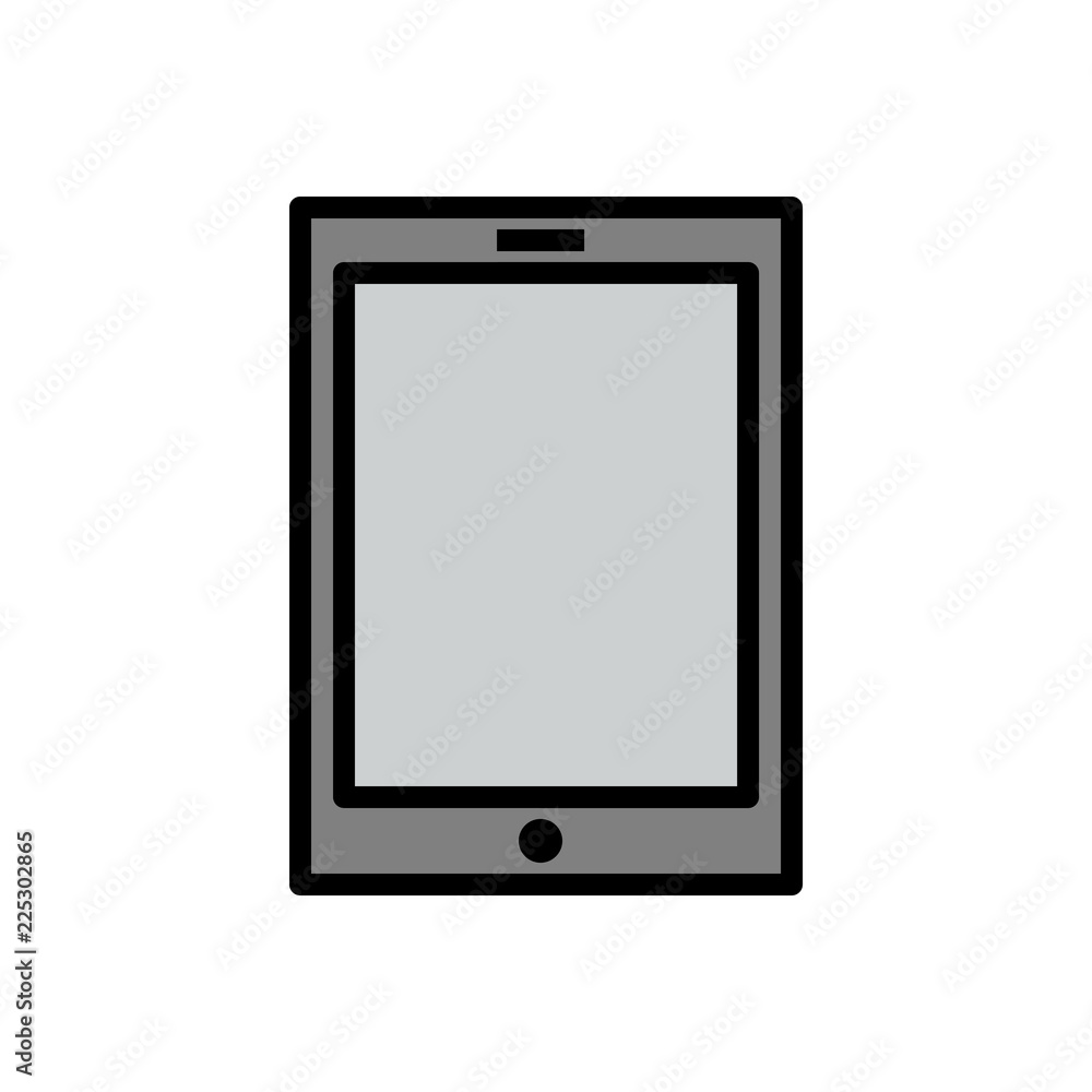 tablet technology colour line icon tablet technology colour line icon