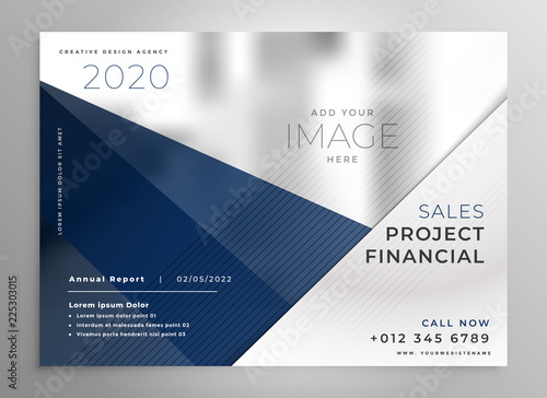abstract geometric business brochure design