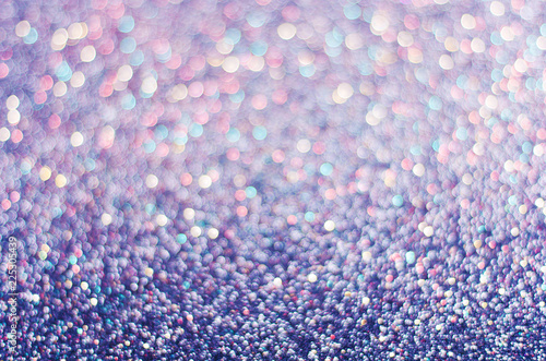 blue background of glitter, blurred, defocused festive, Christmas