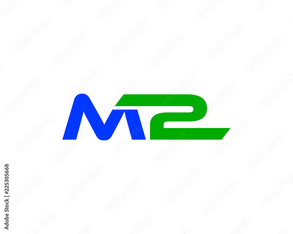 letters m2 linked design logo vector letters m2 linked design logo vector