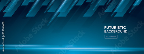 Futuristic creative dark blue abstract banner background