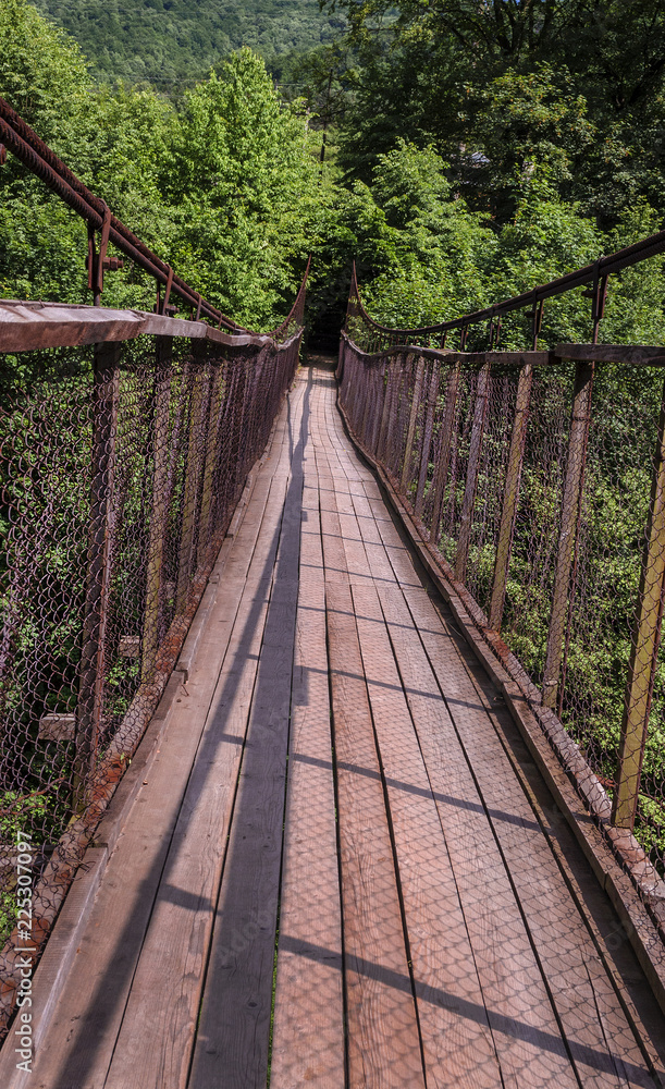 bridge over the mountain river bridge over the mountain river