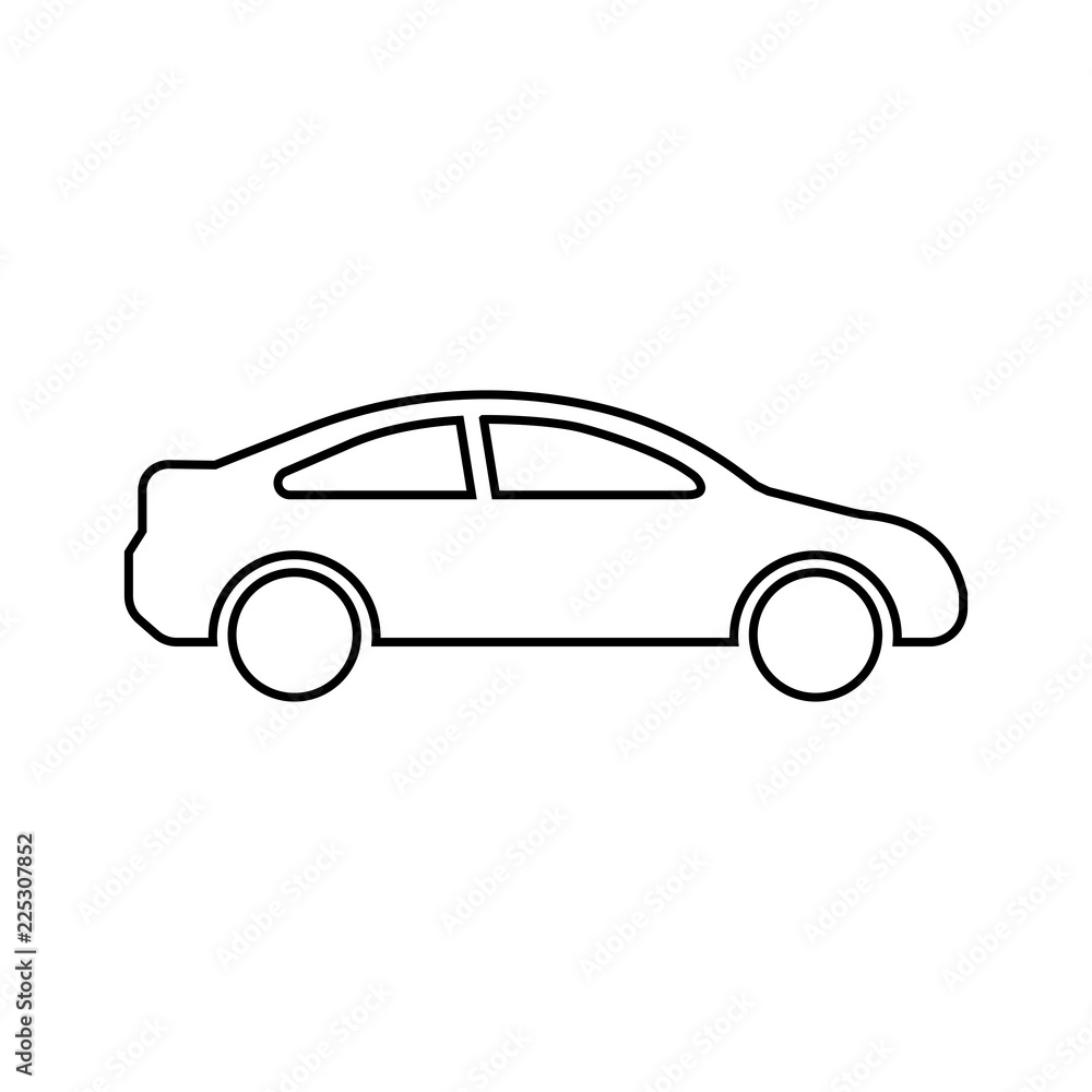 Line icon- car symbol for web site design, logo, app, UI. Vector illustration, EPS10