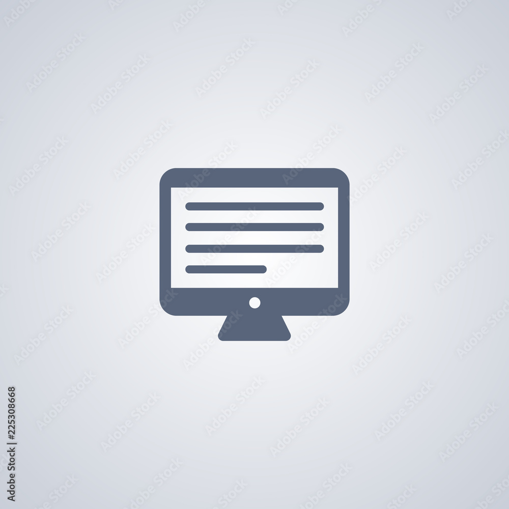 Computer screen, vector best flat icon Computer screen, vector best flat icon