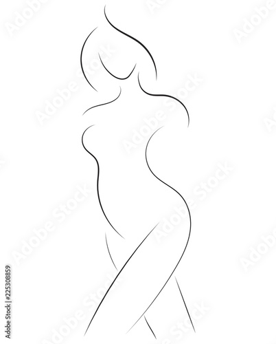 Canvas Print Female figure