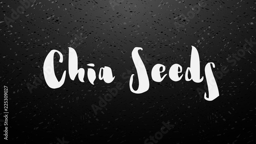Chia seeds vector background