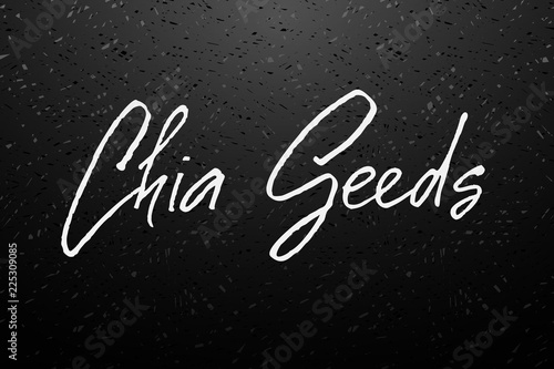 Chia seeds vector background