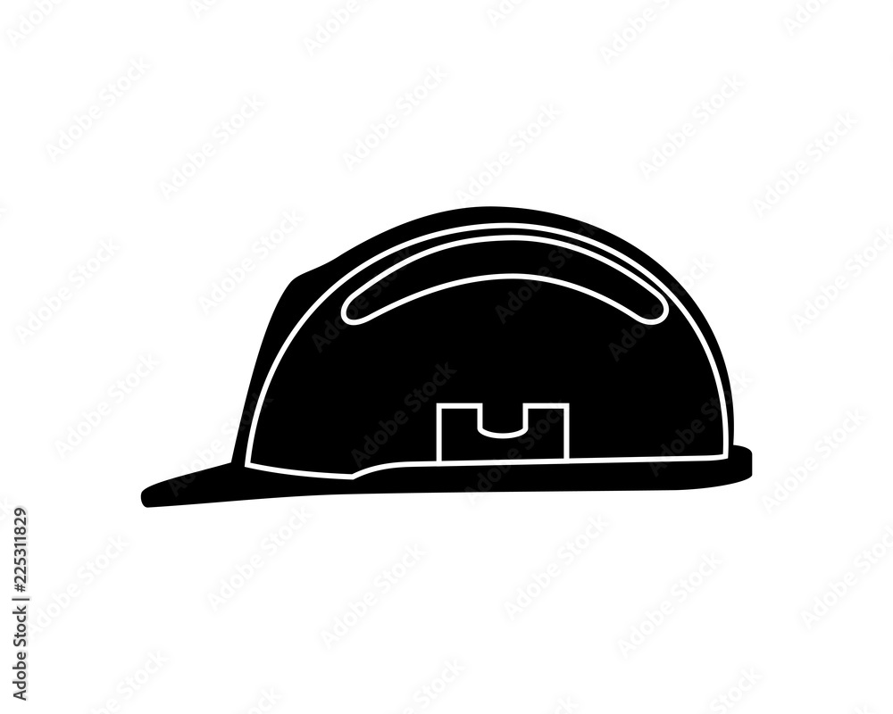 Fototapeta premium Safety Helmet for Working Sign Symbol Icon Vector