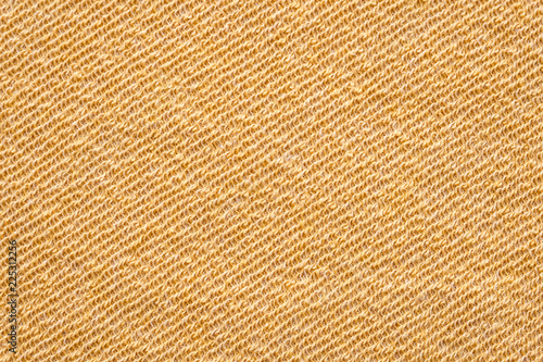 Yellow cotton fabric textured background, fashion pattern design textile concept