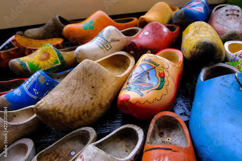 Traditional wooden shoes in Holland
