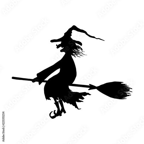 Silhouette of halloween smi...