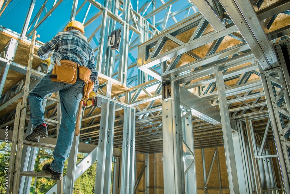 Caucasian Steel Frame Worker Caucasian Steel Frame Worker
