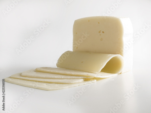 Taco de queso de sandwich cortado en lonchas finas 3 photo