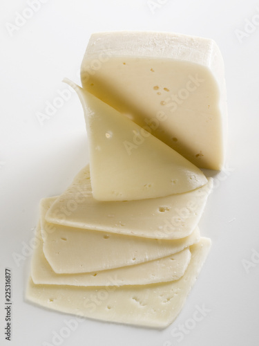 Taco de queso de sandwich cortado en lonchas finas 2 photo