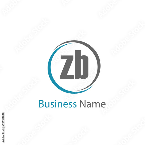 Initial Letter ZB Logo Template Design