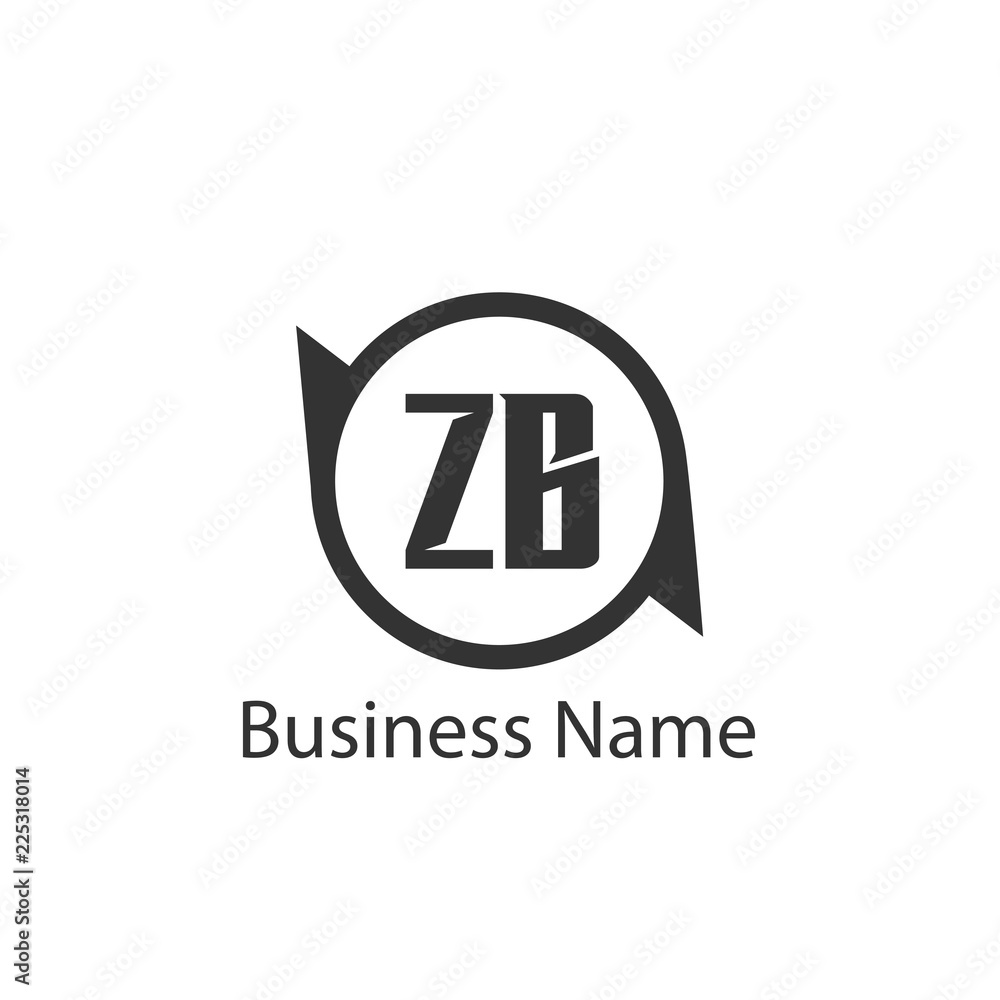 Initial Letter ZB Logo Template Design Initial Letter ZB Logo Template Design