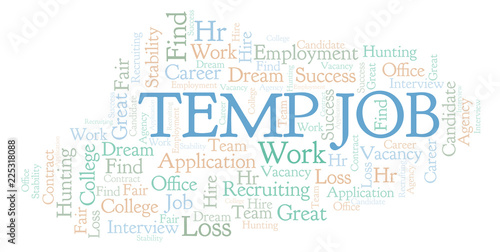 Temp Job word cloud.