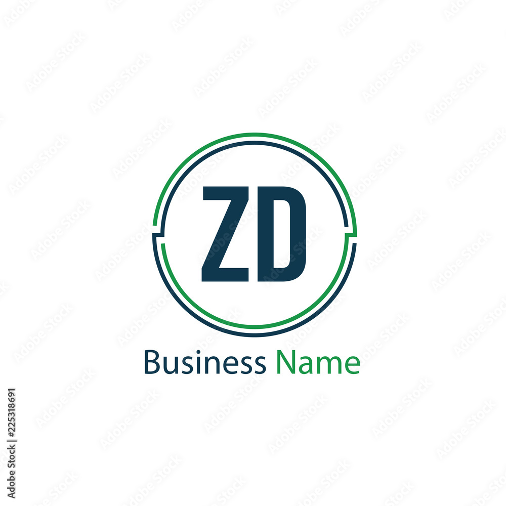 Initial Letter ZD Logo Template Design Initial Letter ZD Logo Template Design