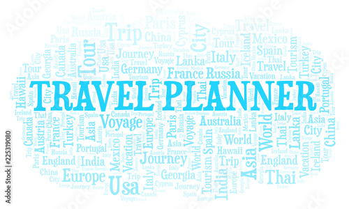 Travel Planner word cloud.