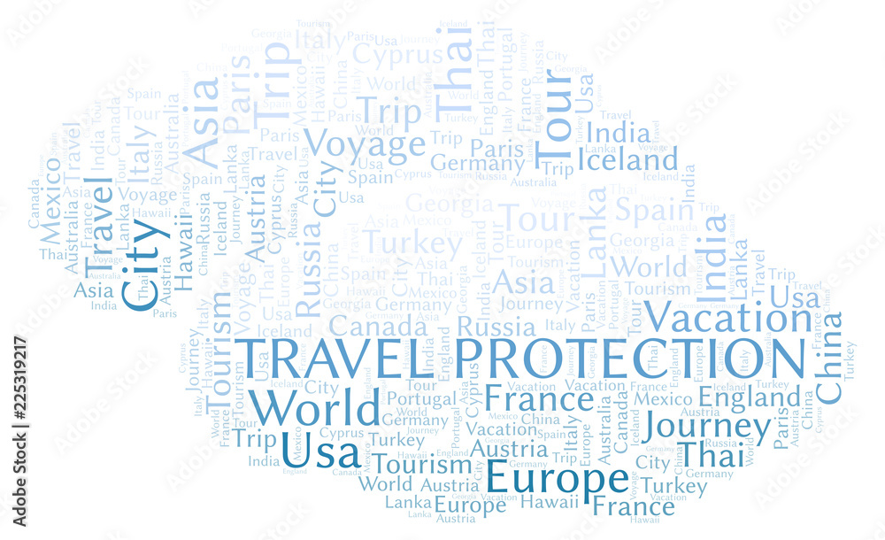 Travel Protection word cloud. Travel Protection word cloud.