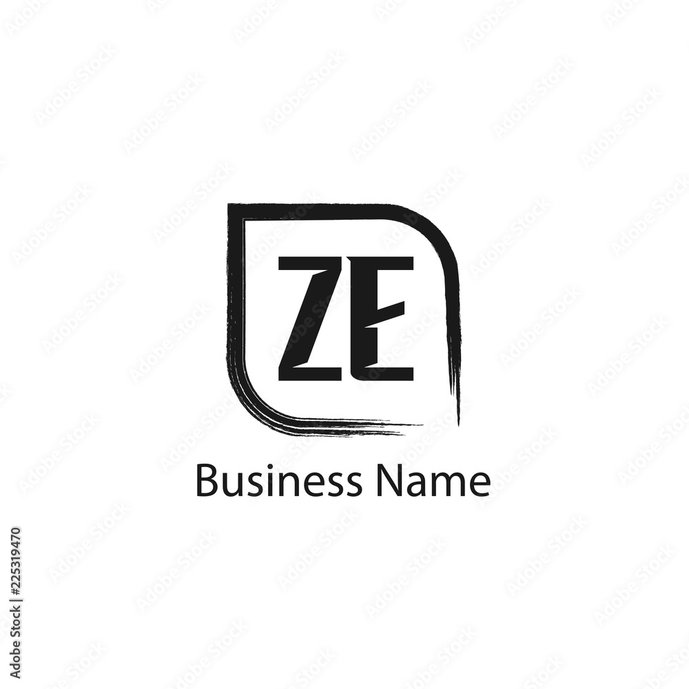 Initial Letter ZE Logo Template Design Initial Letter ZE Logo Template Design