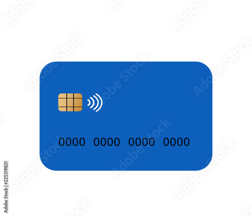 Credit card vector icon illustration 
